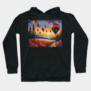 Colorful Hot Air Balloons Hoodie